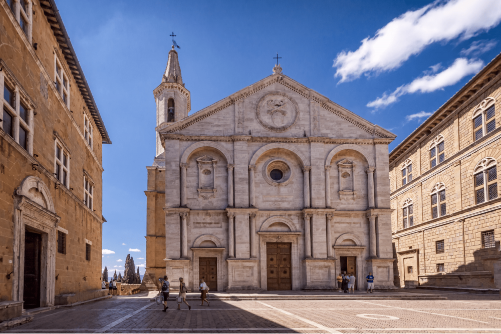 Facade of the Cathedral of Pienza