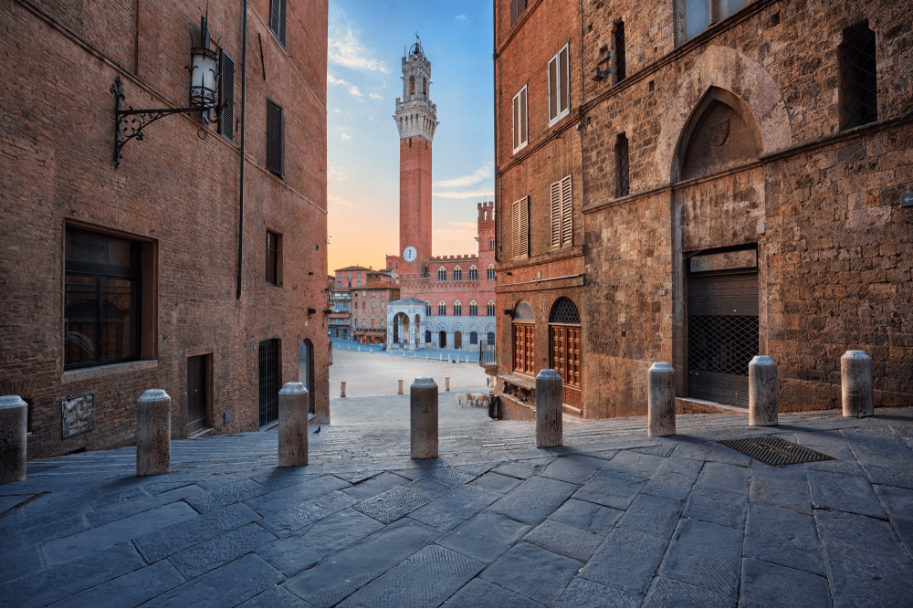 Particolare di piazza del campo